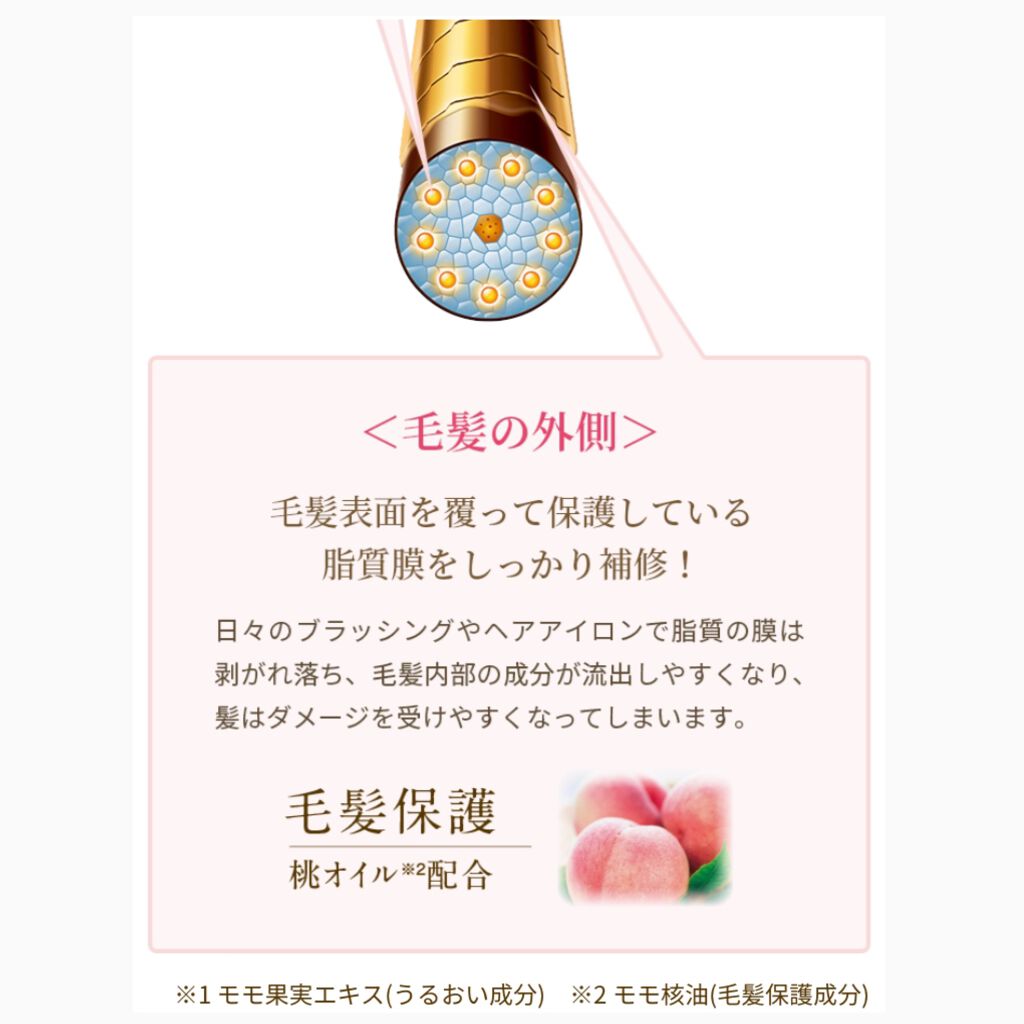 しっとりまとまるヘアクリーム /モモリ/ヘアミルクを使ったクチコミ(3枚目)