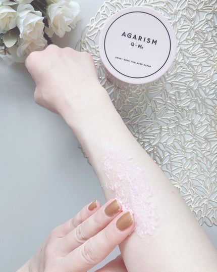 Q+Me スウィート ボム タラソ スクラブ/AGARISM/バスト・ヒップケアを使ったクチコミ(5枚目)