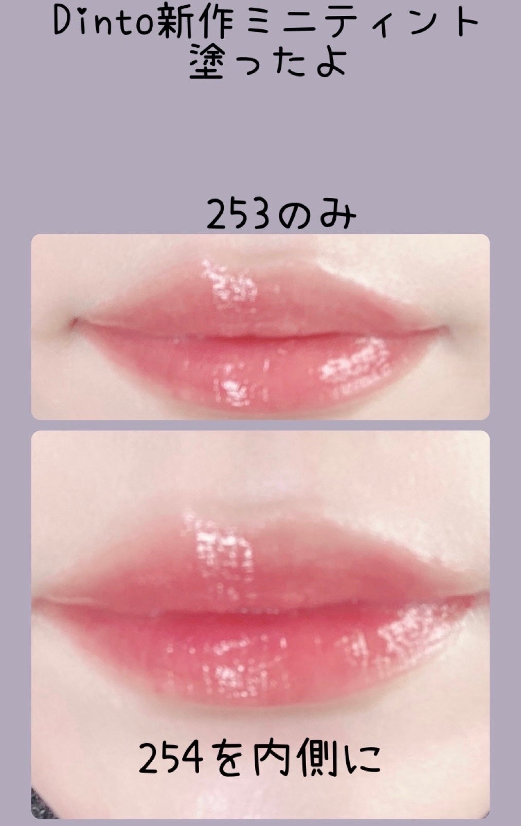 ブラーグロイリップティント/Dinto/リップティントを使ったクチコミ(1枚目)