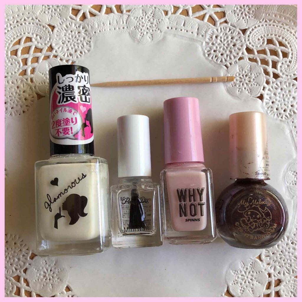 ＳＰＩＮＮＳ ネイルカラー シロップピンク/DAISO/マニキュアを使ったクチコミ（2枚目）