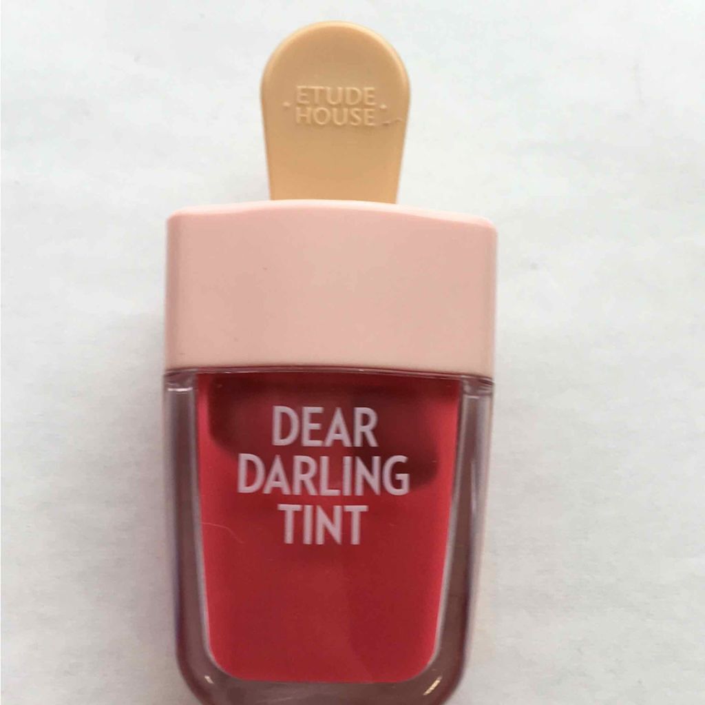 ディアダーリン ウォータージェルティント （アイスティント）/ETUDE/口紅を使ったクチコミ（2枚目）