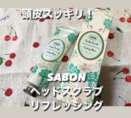 ヘッドスクラブ リフレッシング(ミント)/SABON/ヘッドスクラブを使ったクチコミ(1枚目)