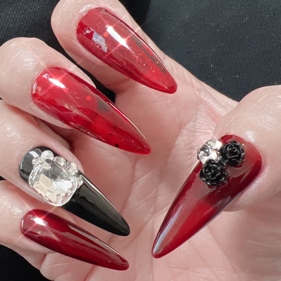 #ボルドーネイル,#大人ネイル,#かっこいいネイルのネイルデザイン