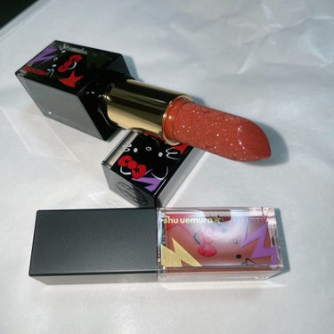 キヌルージュ クリーム アプリコット コラーダ（限定）/shu uemura/口紅を使ったクチコミ（2枚目）