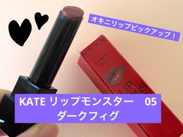 リップモンスター 05 ダークフィグ/KATE/口紅を使ったクチコミ（1枚目）