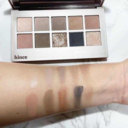 ニューデップスアイシャドウパレット/hince/アイシャドウパレットを使ったクチコミ(5枚目)