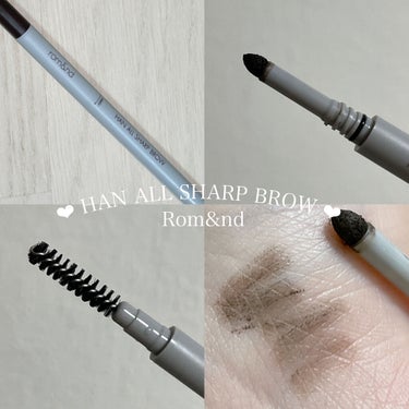 HAN ALL SHARP BROW W1 GENTLE BROWN/rom&nd/アイブロウペンシルを使ったクチコミ（1枚目）