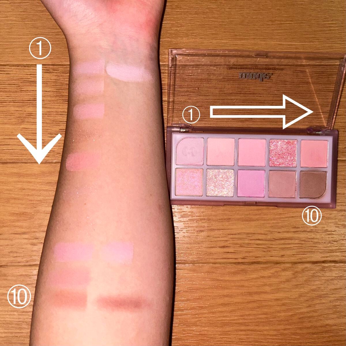 ベターザンアイズ ミルクシリーズ/rom&nd/アイシャドウパレットを使ったクチコミ(4枚目)