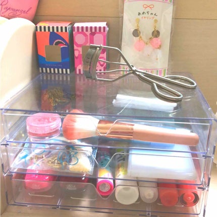 3段式クリアーケース/DAISO/その他化粧小物を使ったクチコミ(2枚目)