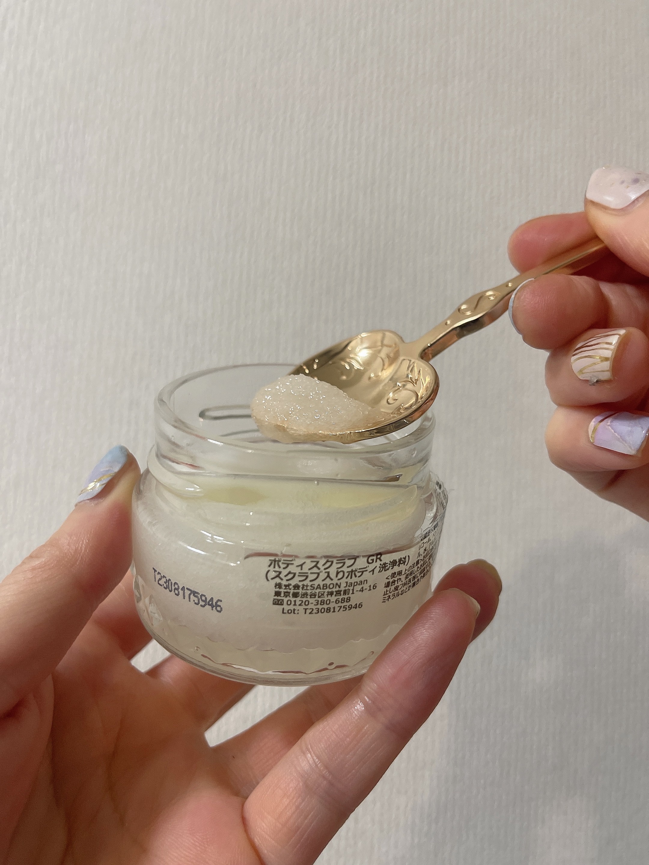 ボディスクラブ グリーン・ローズ グリーン・ローズ 320g/SABON/ボディスクラブを使ったクチコミ（1枚目）