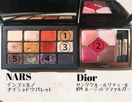 インフェルノ アイシャドーパレット/NARS/アイシャドウパレットを使ったクチコミ(2枚目)
