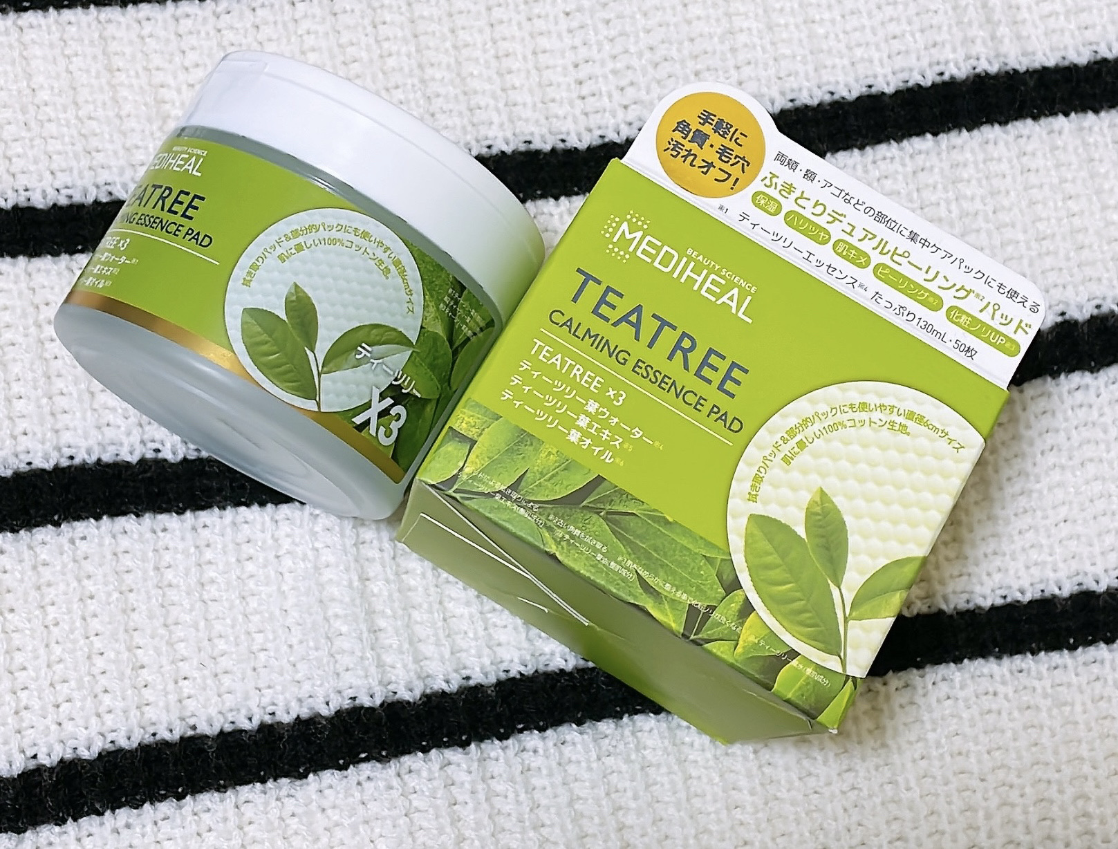 ティーツリーカーミングエッセンスパッド/MEDIHEAL/トナーパッドを使ったクチコミ（1枚目）