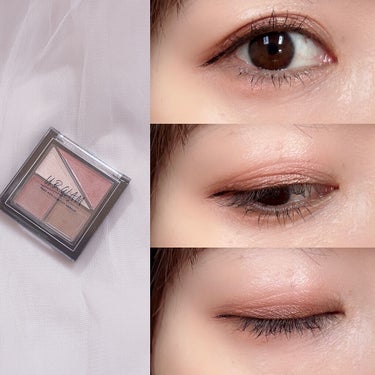 UR GLAM　VELVET EYE COLOR PALETTE ローズブラウン/U R GLAM/アイシャドウパレットを使ったクチコミ（2枚目）