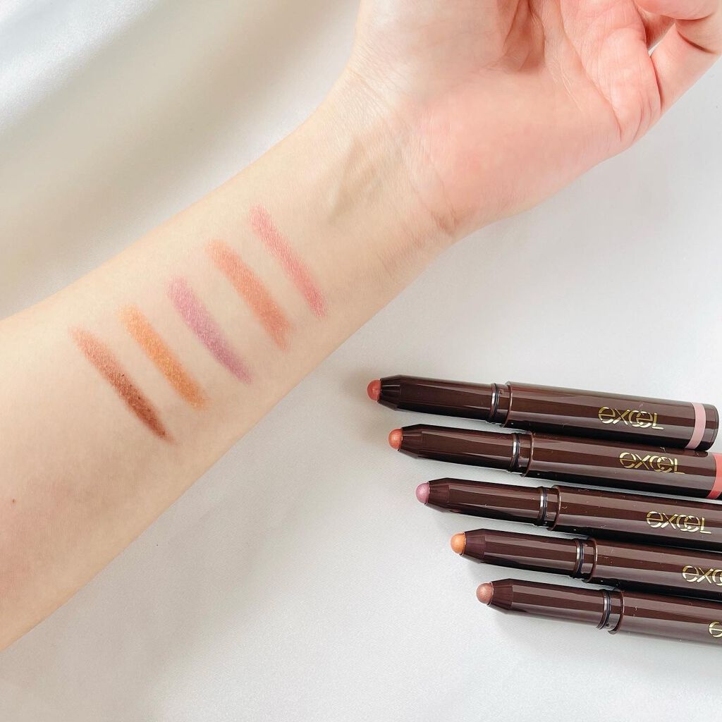 グリームオンフィットシャドウ/excel/スティックアイシャドウを使ったクチコミ(8枚目)