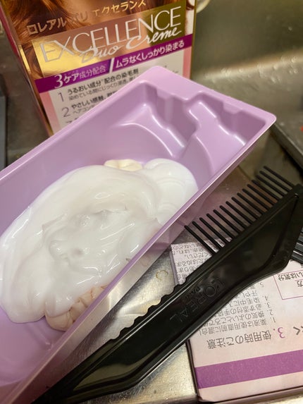 エクセランス R クリームタイプ /ロレアル パリ/ヘアカラーを使ったクチコミ(3枚目)