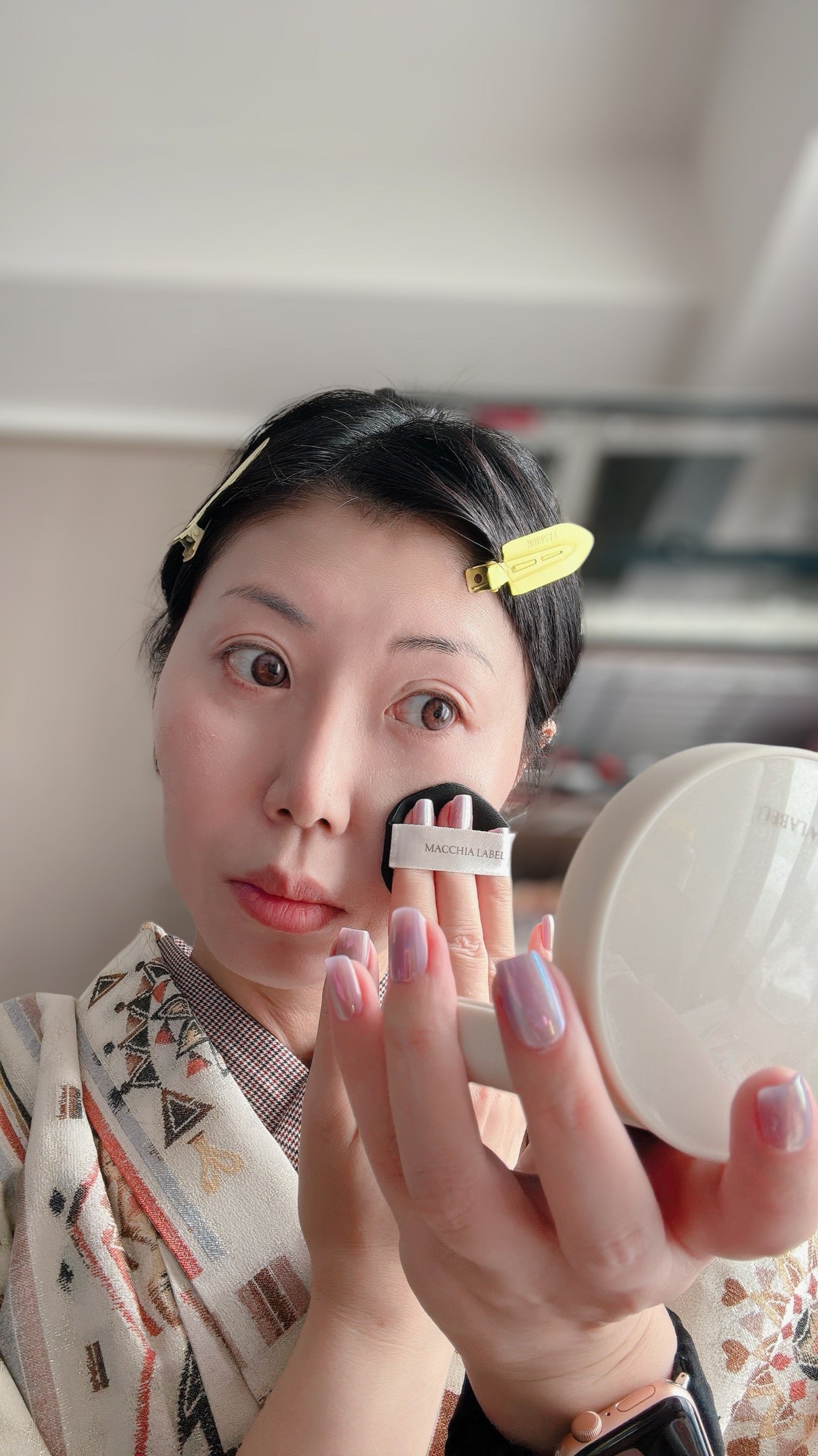 マットエステヴェール クッション/Macchia Label/クッションファンデーションを使ったクチコミ(4枚目)
