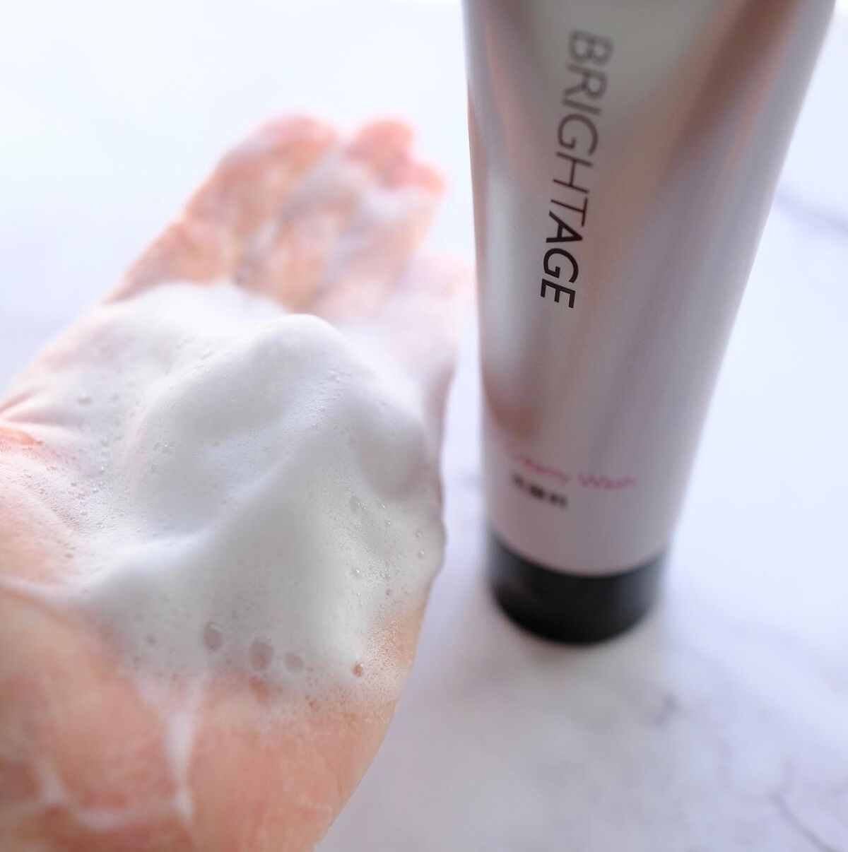 クリア クリーミーウォッシュ/BRIGHTAGE/洗顔フォームを使ったクチコミ（3枚目）