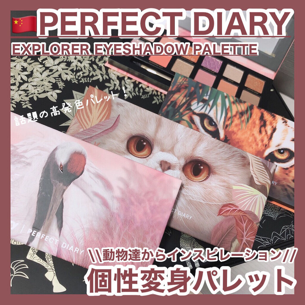 エクスプローラ12色 動物アイシャドウパレット/PERFECT DIARY/アイシャドウパレットを使ったクチコミ（1枚目）