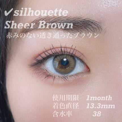 シルエットマンスリー/LensVery/1ヶ月(1MONTH)カラコンを使ったクチコミ(2枚目)