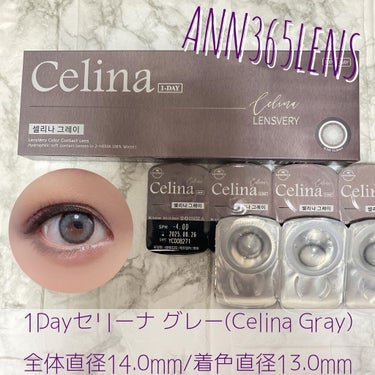 ann365lens セリーナ グレー(Celina Gray)のクチコミ「


『1dayセリーナ グレー(Celina Gray)』

内容  1箱10枚入り
全体直.....」（1枚目）