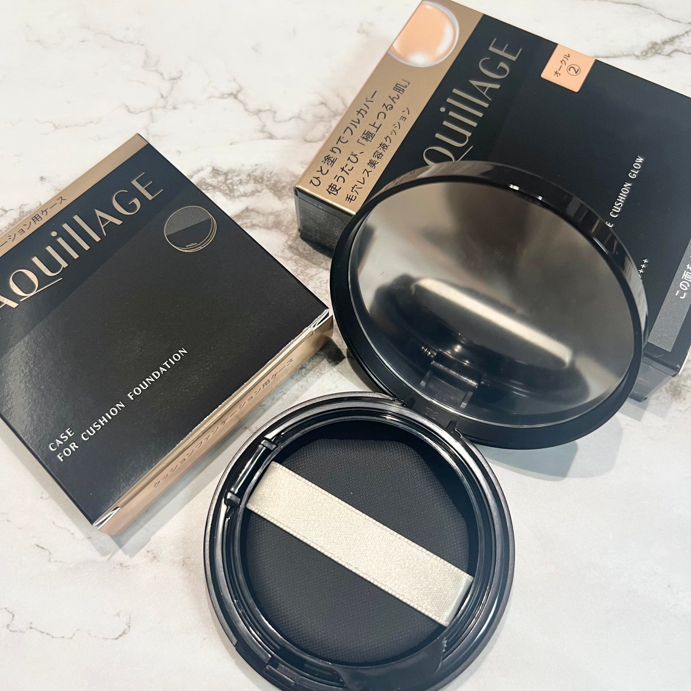 ドラマティックエッセンスクッション グロウ/マキアージュ/クッションファンデーションを使ったクチコミ(1枚目)