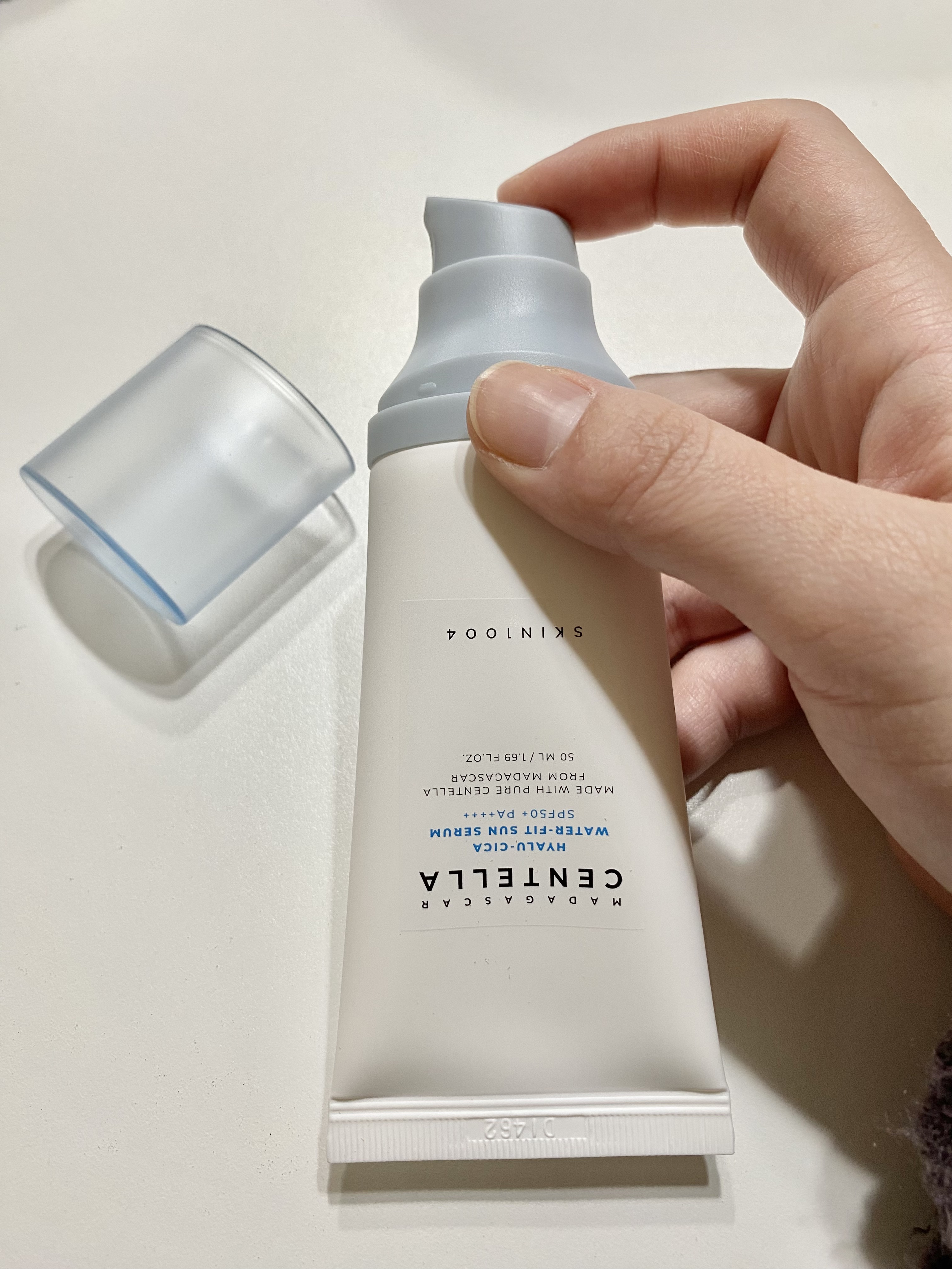 ヒアルーシカ ウォーターフィット サンセラム/SKIN1004/日焼け止めローションを使ったクチコミ（1枚目）