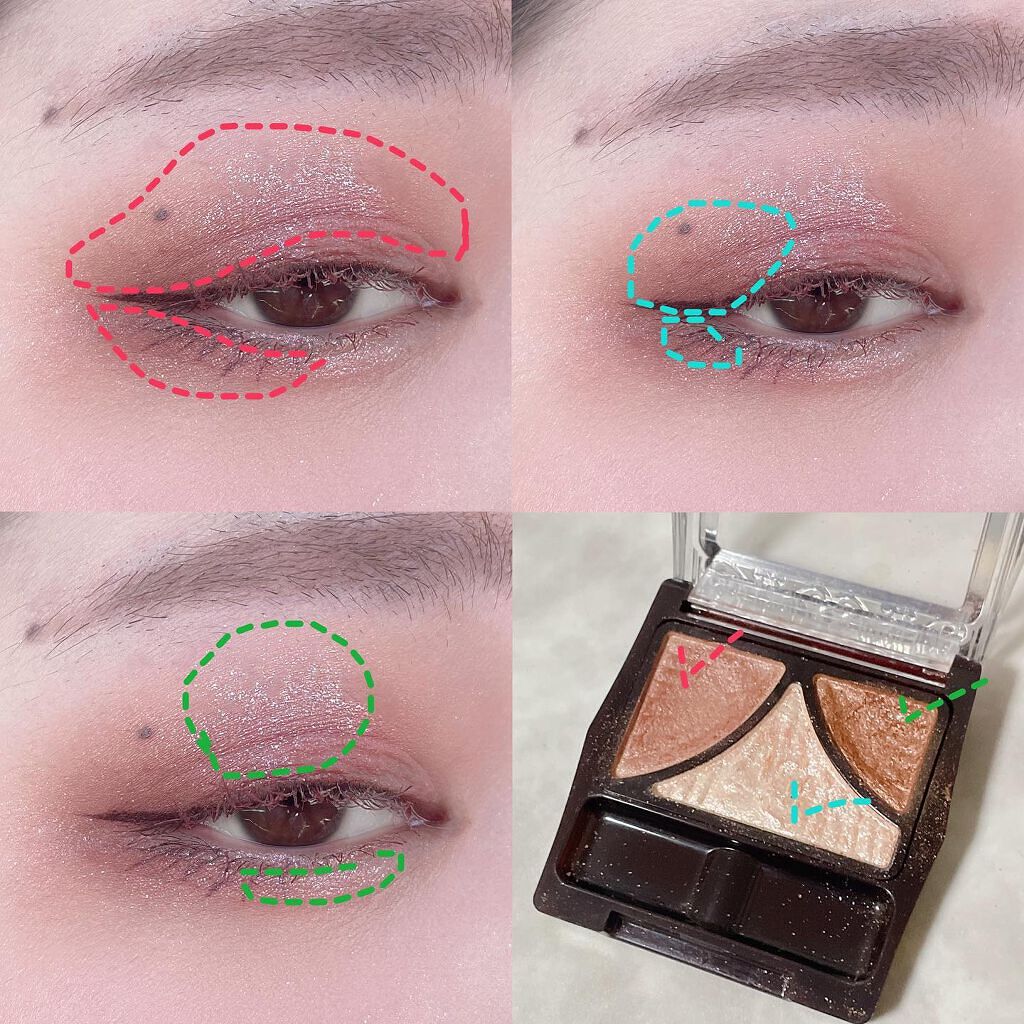 ジューシーピュアアイズ/キャンメイク/アイシャドウパレットを使ったクチコミ(8枚目)