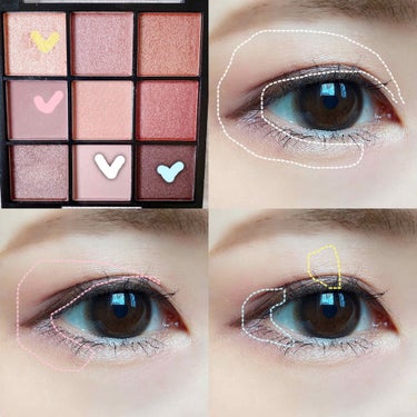 UR GLAM　BLOOMING EYE COLOR PALETTE/U R GLAM/パウダーアイシャドウを使ったクチコミ（2枚目）