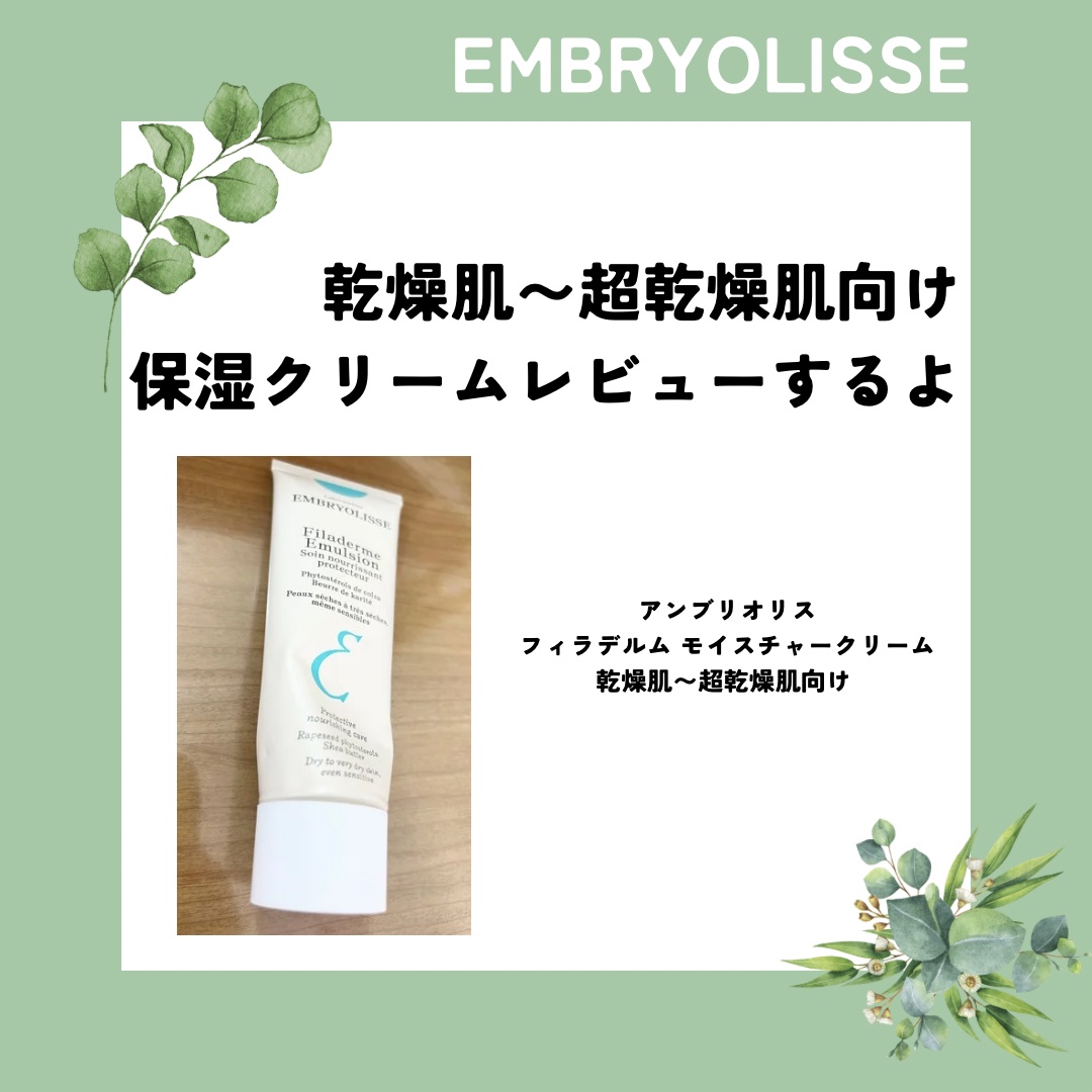 フィラデルム モイスチャークリーム/アンブリオリス/フェイスクリームを使ったクチコミ（1枚目）