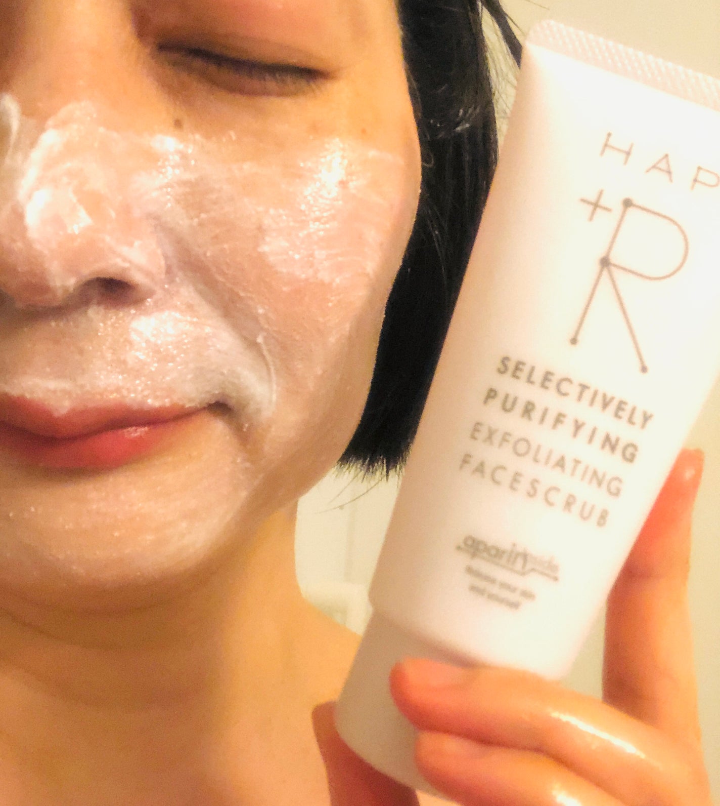 フェイススクラブ /HAP+R/スクラブ・ゴマージュを使ったクチコミ(4枚目)