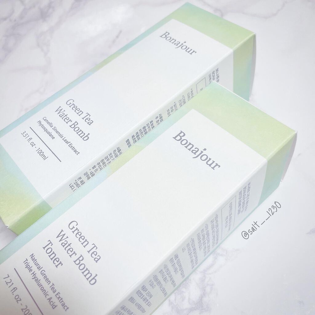 グリーンティーウォーターボム/Bonajour/フェイスクリームを使ったクチコミ（1枚目）