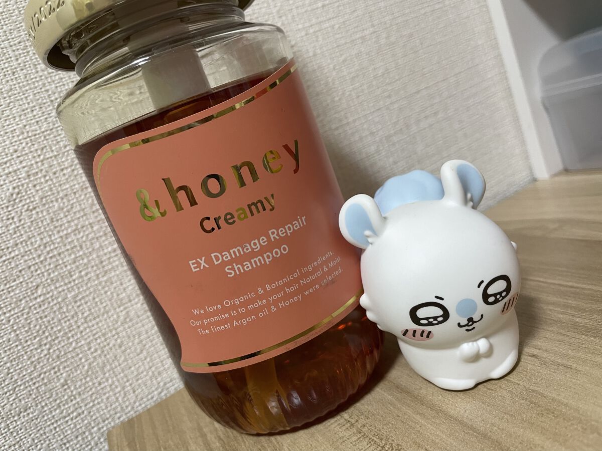 Creamy EXダメージリペアシャンプー1.0/ヘアトリートメント2.0 シャンプー本体450ml/&honey/市販シャンプーを使ったクチコミ（1枚目）