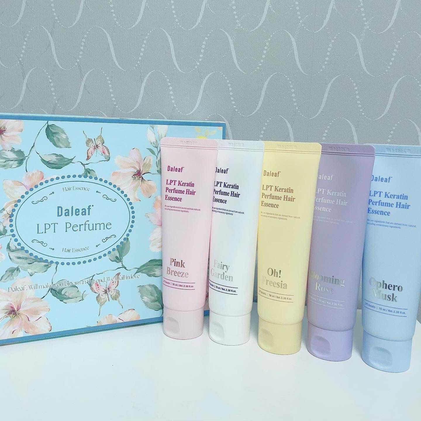 LPT Keratin パフュームヘアエッセンス Blooming Rose/Daleaf/ヘアミルクを使ったクチコミ（2枚目）