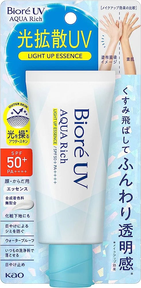 ビオレUV アクアリッチ ライトアップエッセンス/ビオレ/日焼け止めクリームを使ったクチコミ（1枚目）