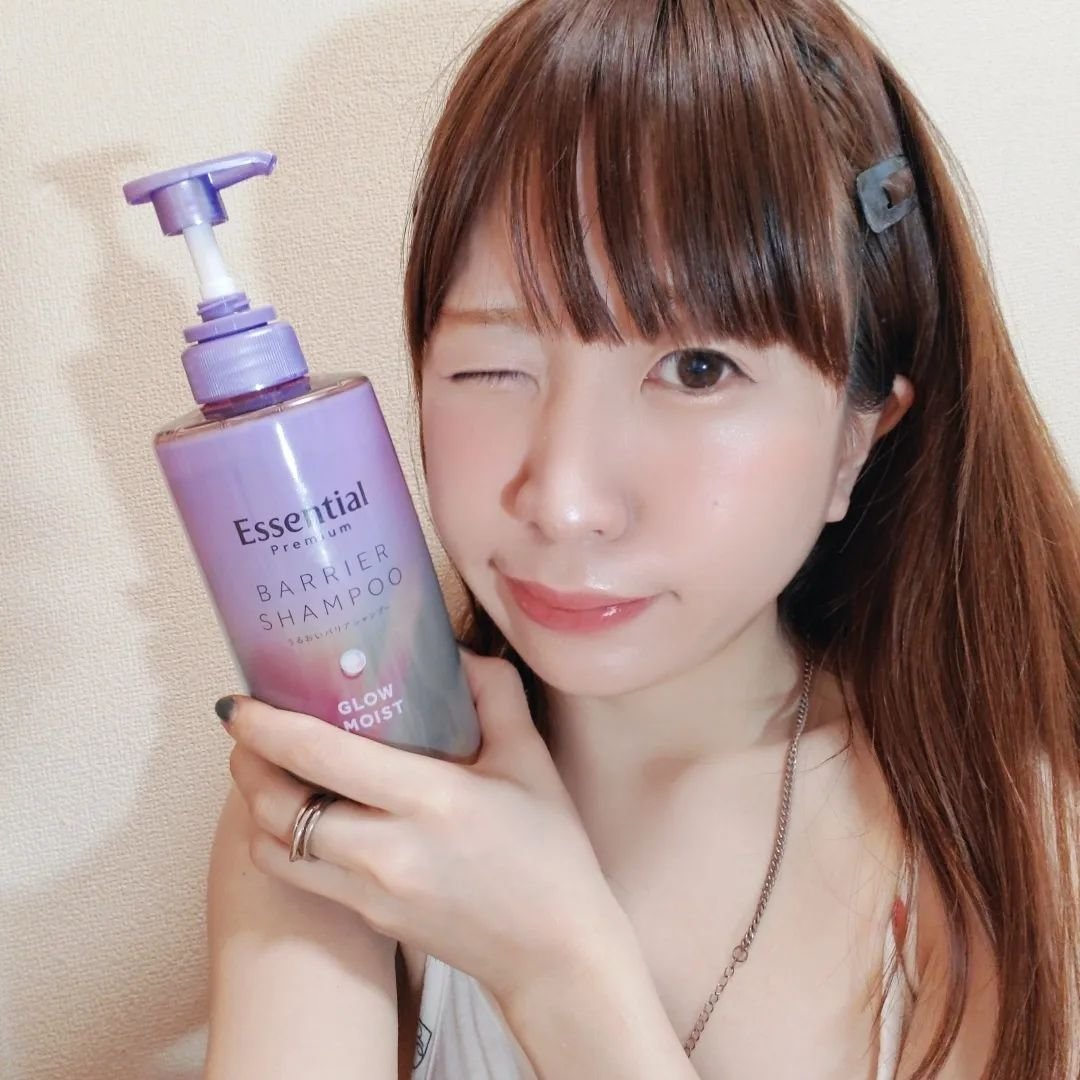 エッセンシャル プレミアム うるおいバリアシャンプー/コンディショナー グロウ＆モイスト/エッセンシャル/市販シャンプーを使ったクチコミ（2枚目）