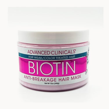 ADVANCED CLINICALS BIOTIN anti-breakage hair maskのクチコミ「髪にビオチンを❣️




前に話題になった時に2個買っていた、ビオチントリートメント💆🏻‍♀.....」（1枚目）