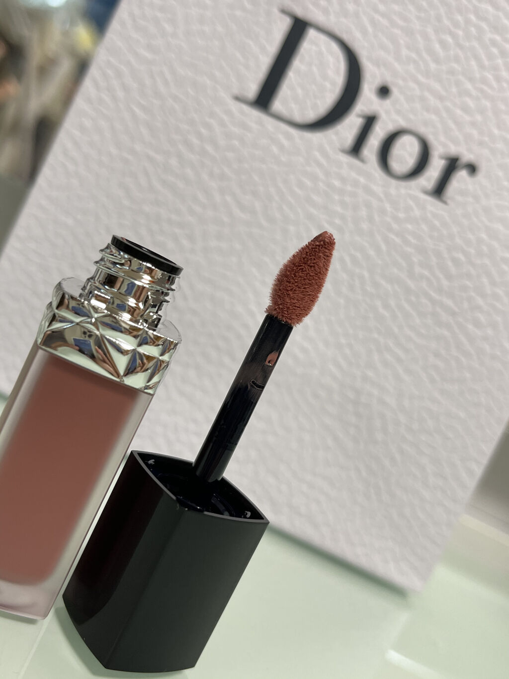 ルージュ ディオール フォーエヴァー リキッド/Dior/口紅を使ったクチコミ（3枚目）