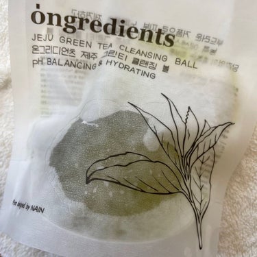 Jeju Green Tea Cleansing Ball/Ongredients/洗顔石鹸を使ったクチコミ（2枚目）