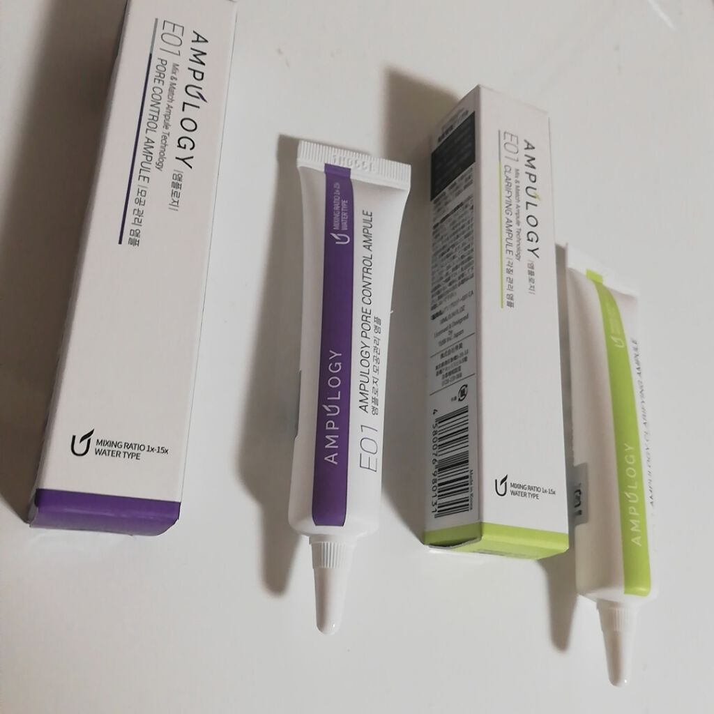 E01 毛穴管理アンプル/Ampulogy/美容液を使ったクチコミ（2枚目）
