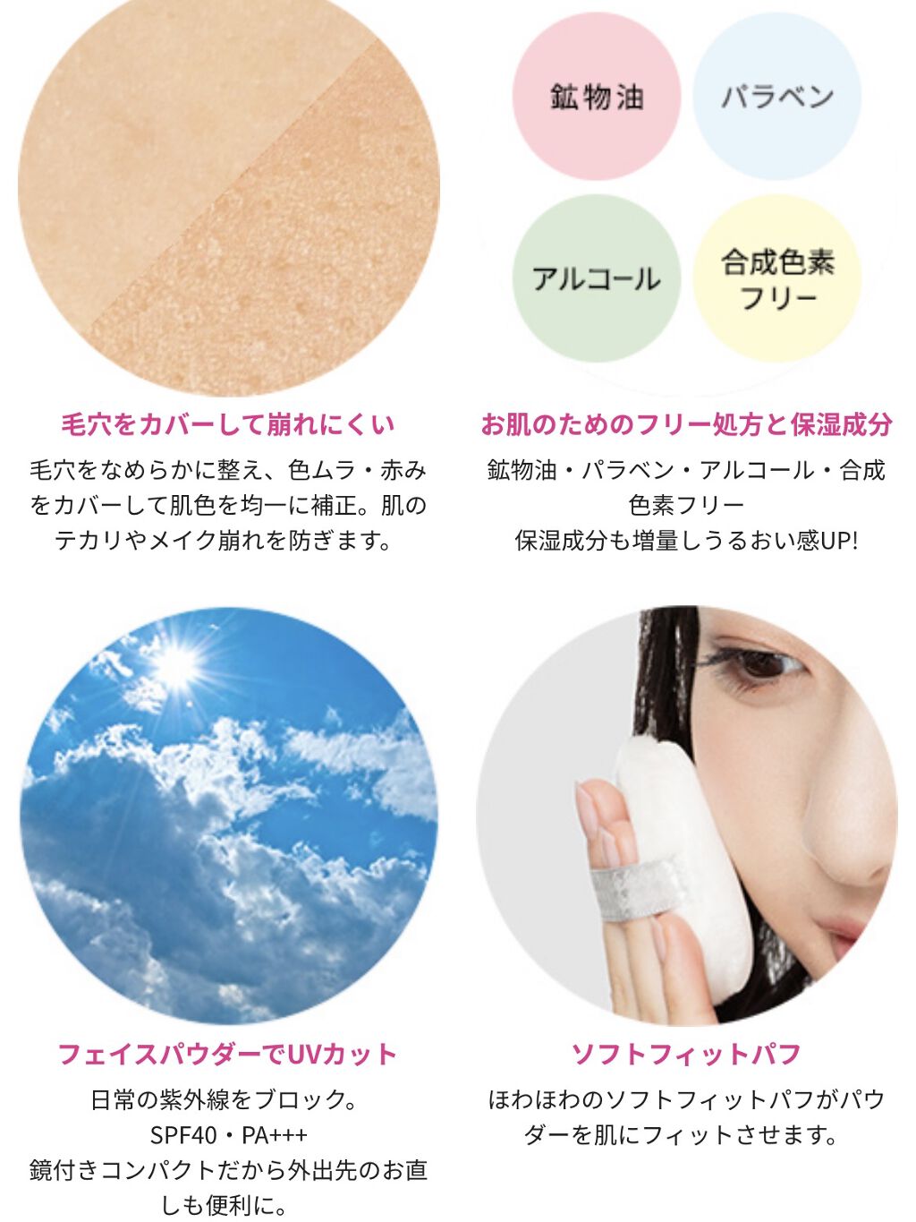 フェイスパウダー オイルインハイカバー ライトオークル/クリアラスト/プレストパウダーを使ったクチコミ（2枚目）