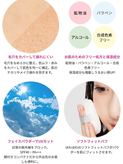 フェイスパウダー オイルインハイカバー/クリアラスト/プレストパウダーを使ったクチコミ(2枚目)