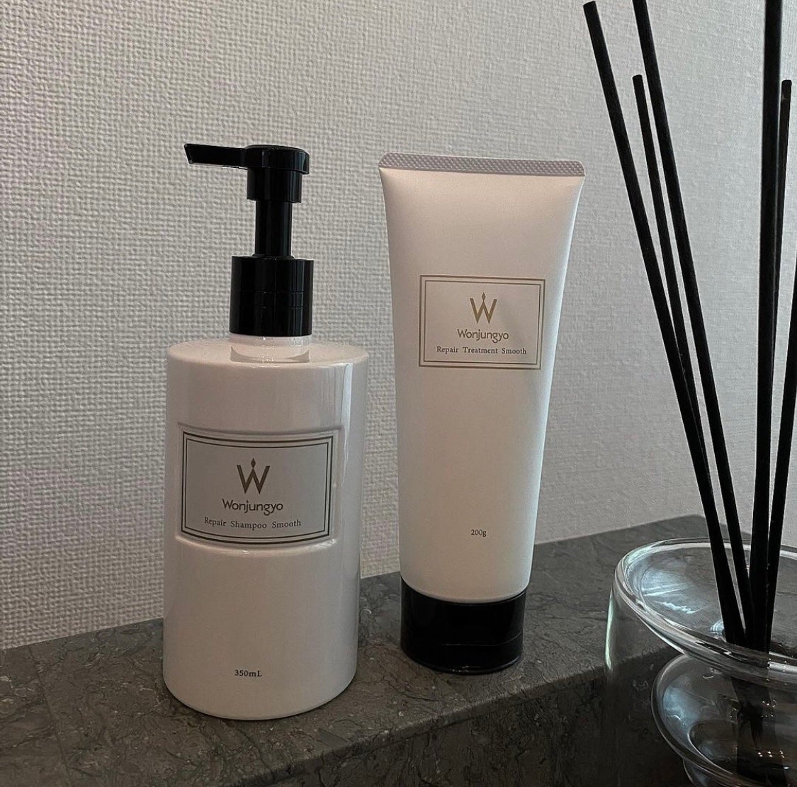 ウォンジョンヨ リペアシャンプー スムース/リペアトリートメント スムース/Wonjungyo/市販シャンプーを使ったクチコミ(1枚目)