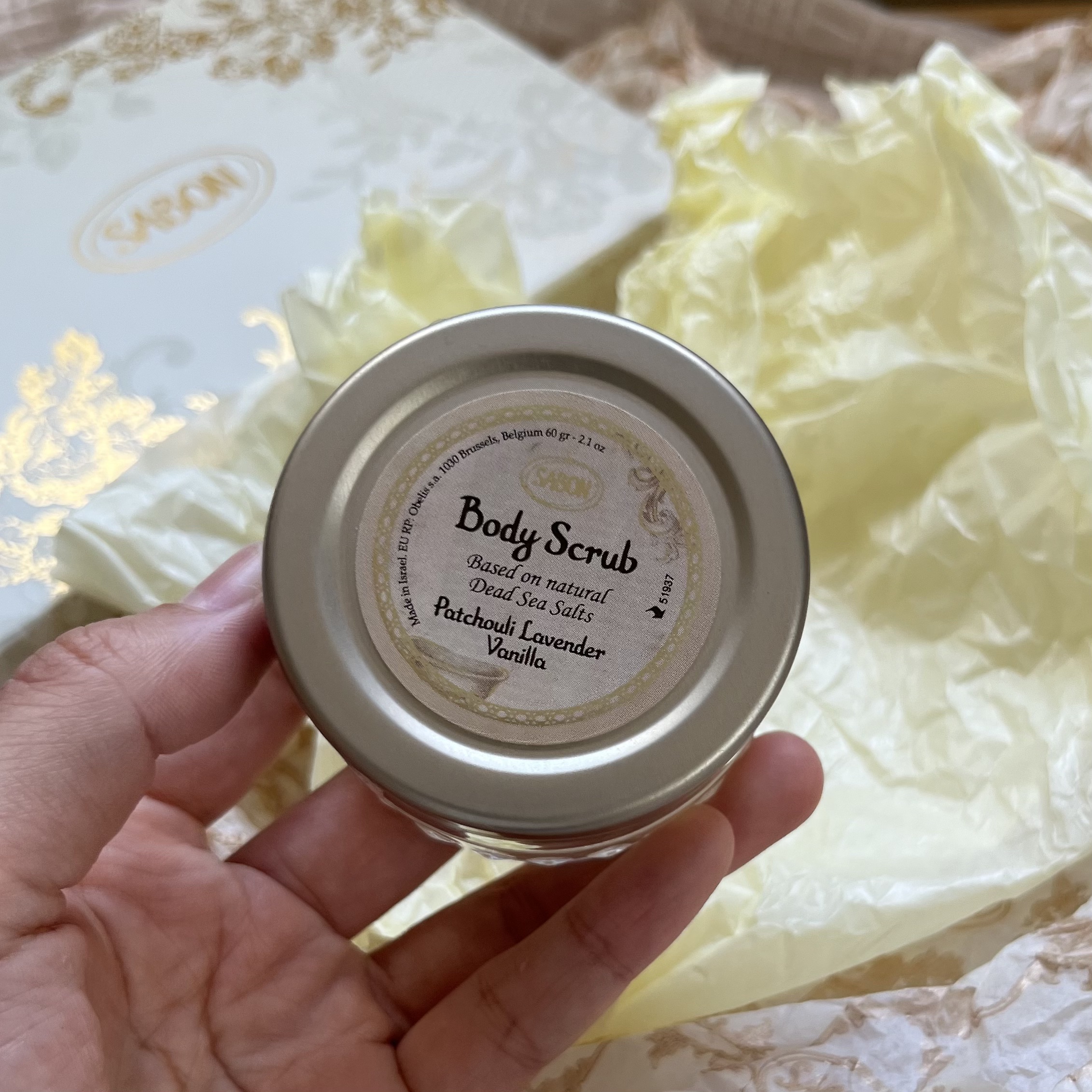 ボディスクラブ パチュリ・ラベンダー・バニラ パチュリ・ラベンダー・バニラ 600g/SABON/ボディスクラブを使ったクチコミ（1枚目）