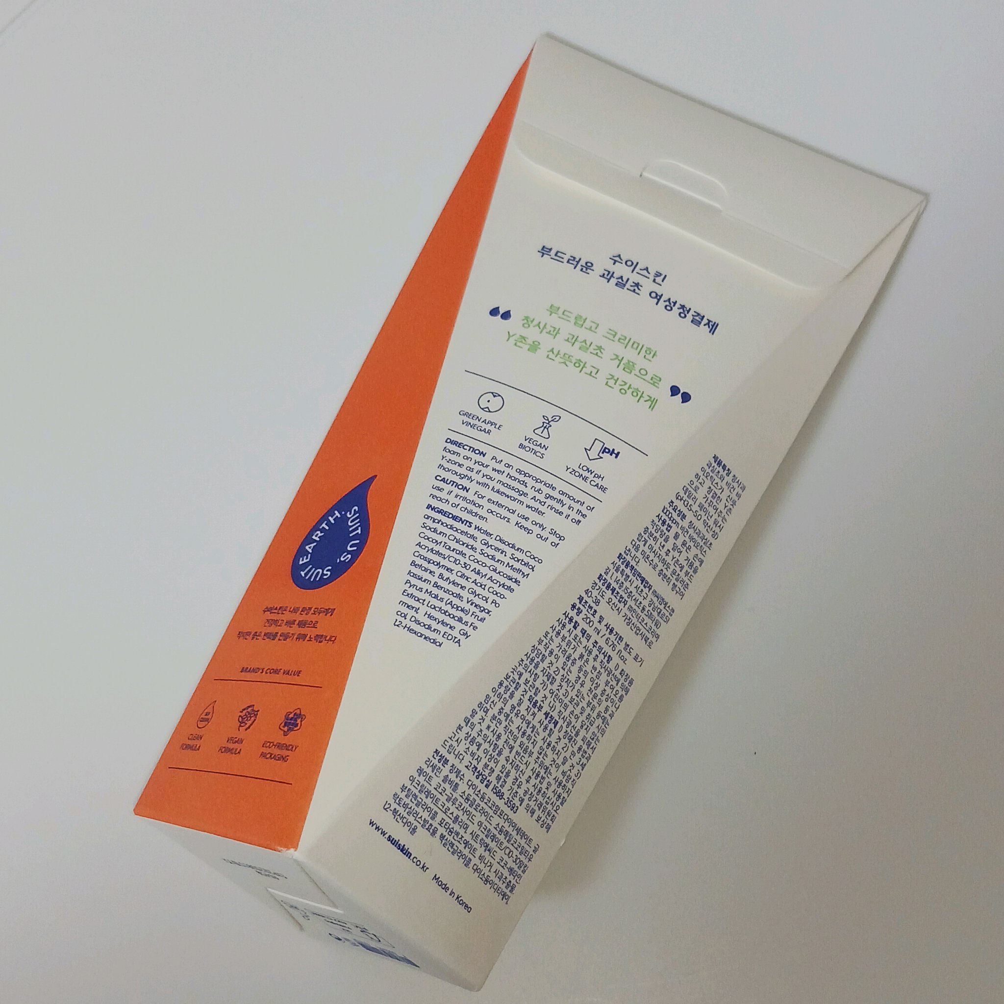 クリーミービネガーフェミニンウォッシュ/suiskin/ボディソープを使ったクチコミ（2枚目）