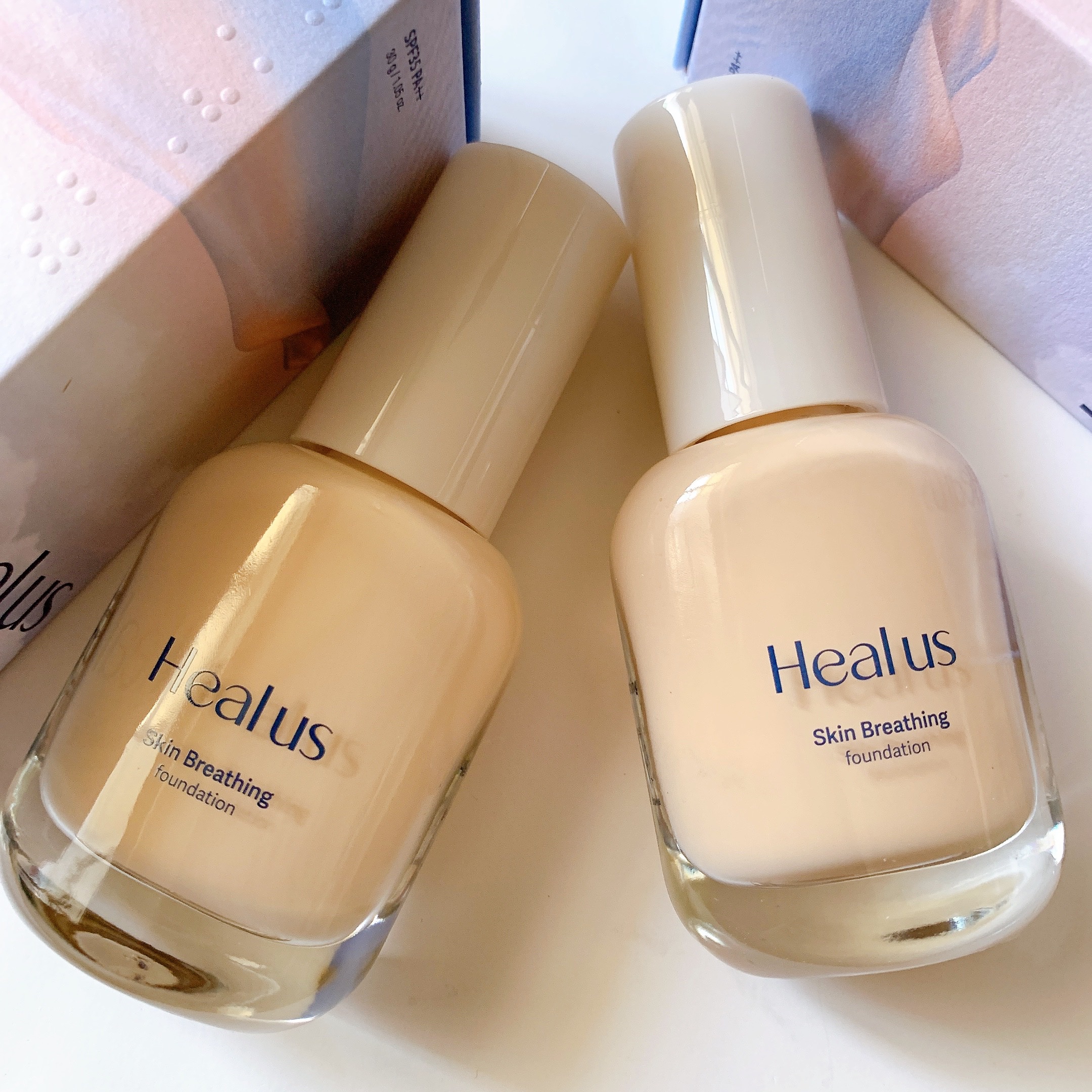 Skin  breathing foundation Glow/Healus/リキッドファンデーションを使ったクチコミ（1枚目）