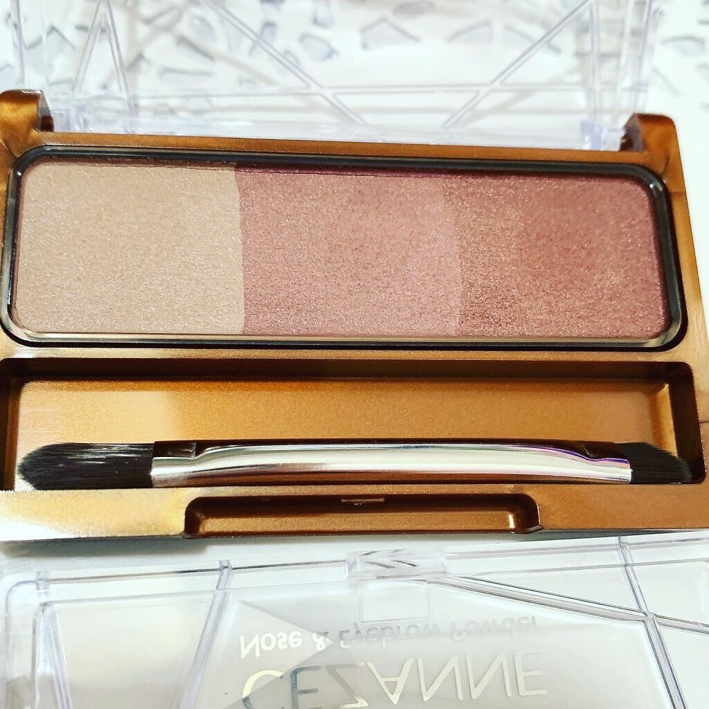 ノーズ＆アイブロウパウダー/CEZANNE/パウダーアイブロウを使ったクチコミ（2枚目）