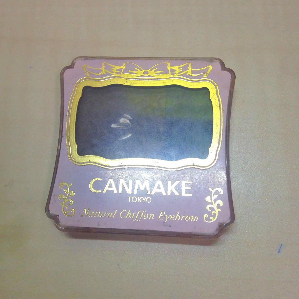 ナチュラルシフォンアイブロウ 01 スウィートティラミス/キャンメイク/パウダーアイブロウを使ったクチコミ（1枚目）