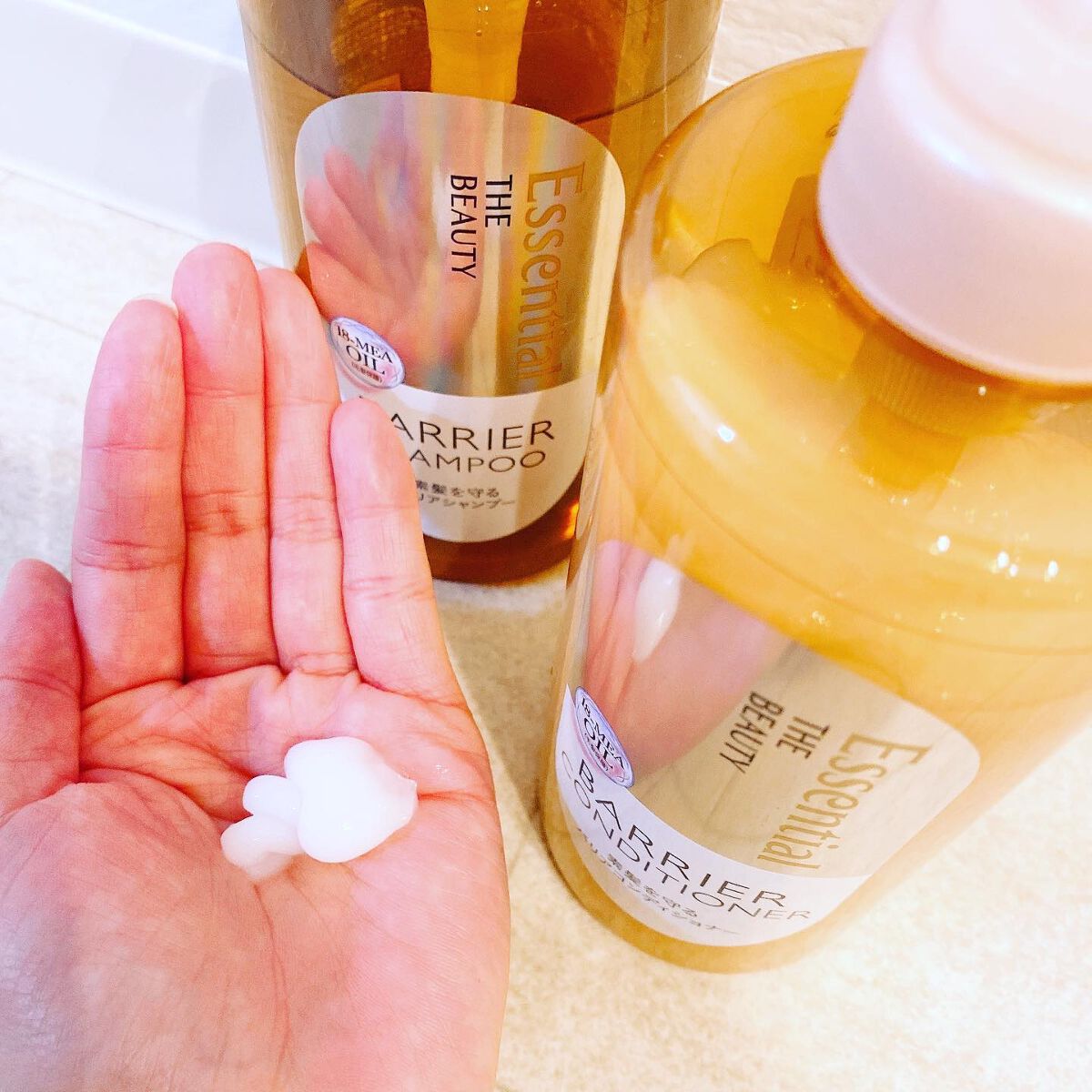 ザビューティ 髪のキメ美容素髪を守る バリアシャンプー/コンディショナー/エッセンシャル/シャンプー・コンディショナーを使ったクチコミ（3枚目）