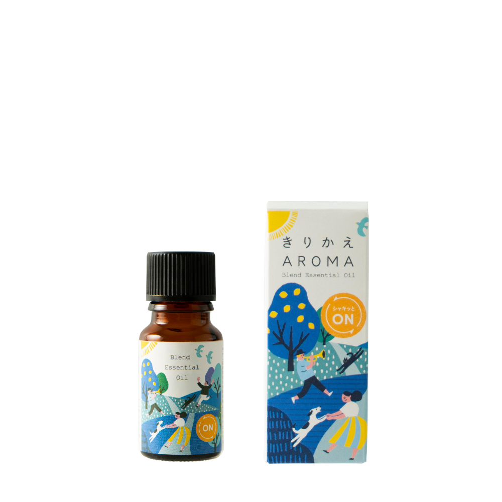きりかえアロマ ブレンドエッセンシャルオイル シャキッとオン 10ml