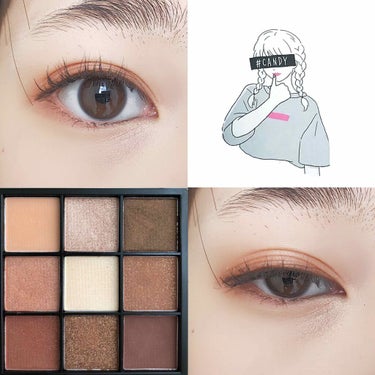 UR GLAM　BLOOMING EYE COLOR PALETTE/U R GLAM/パウダーアイシャドウを使ったクチコミ（3枚目）